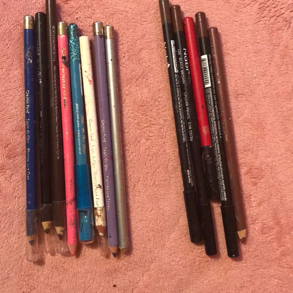 pencil for eyes and pencil for lips